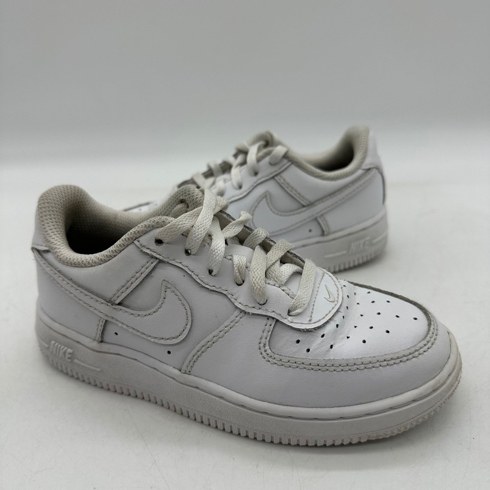 Nike DH2925-111 Kids 12C White Air Force 1 LE PS Sneakers Triple White Shoes
